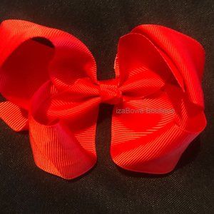 Red 4" Boutique Bow -kids- 4B2124 Handmade NWT Boutique